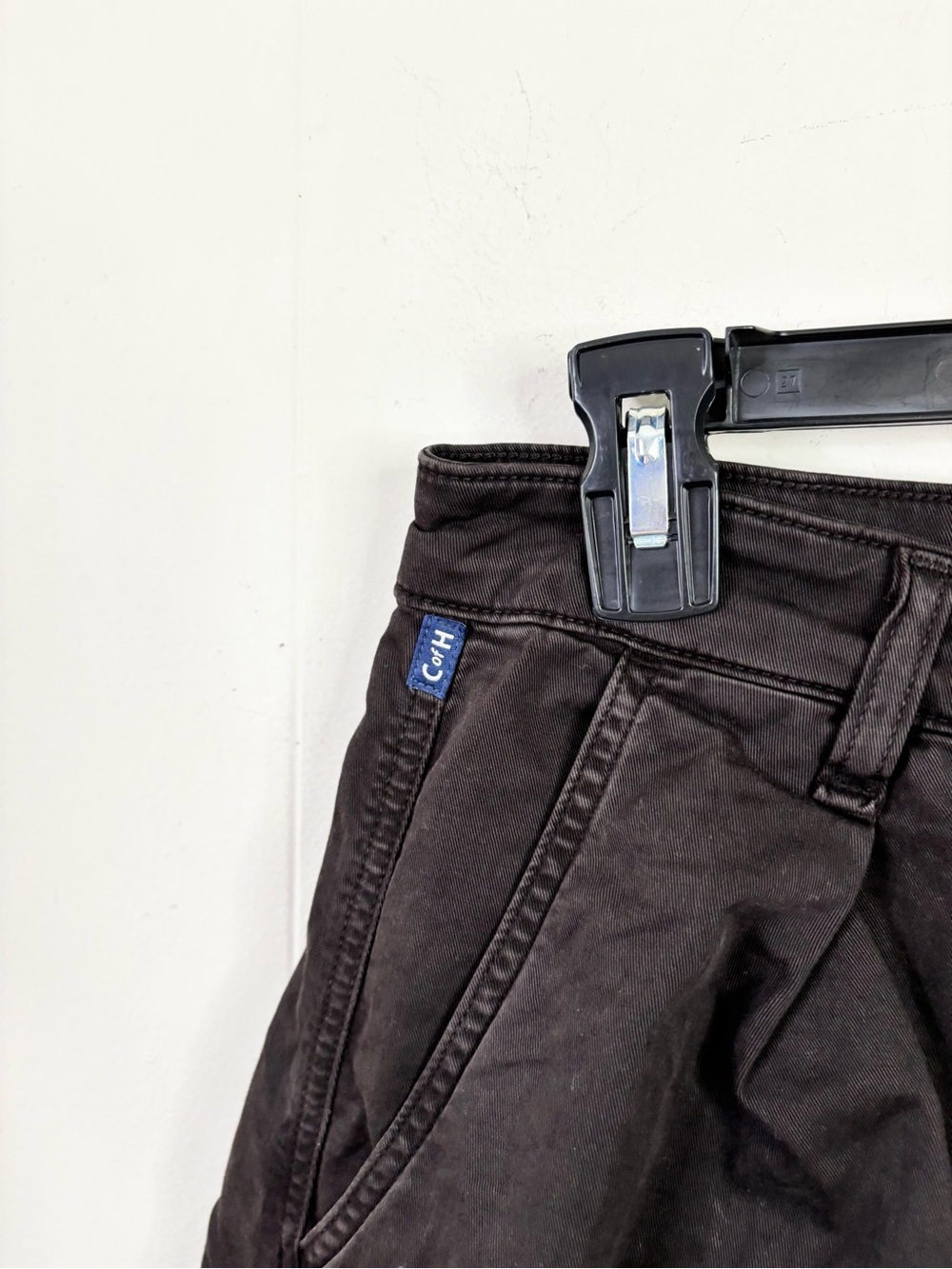 Citizens of Humanity chocolate brown flight pants barrel pleated size 25 flaw - Picture 9 of 12